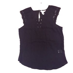 Candie’s Polyester and Lace Blouse